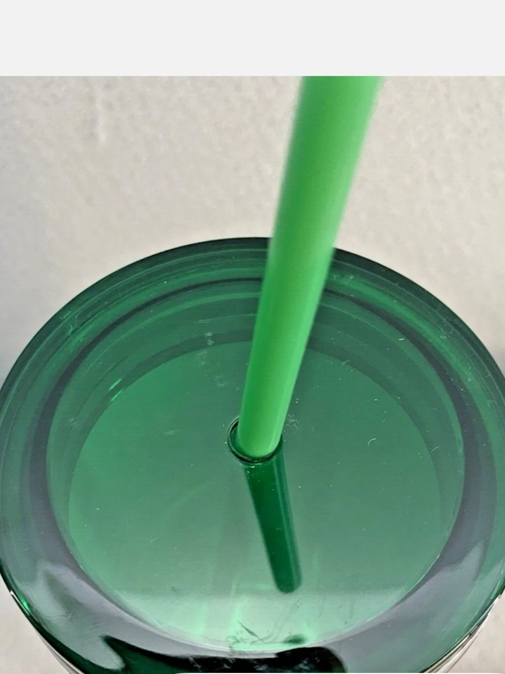Starbucks Red Travel Cup with Green Logo, Lid & Straw